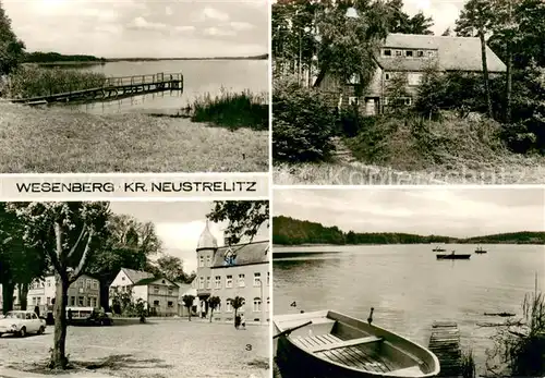 AK / Ansichtskarte Wesenberg_Mecklenburg Grosser Labussee Jugendherberge Marktplatz Grosser Weisser See Wesenberg_Mecklenburg