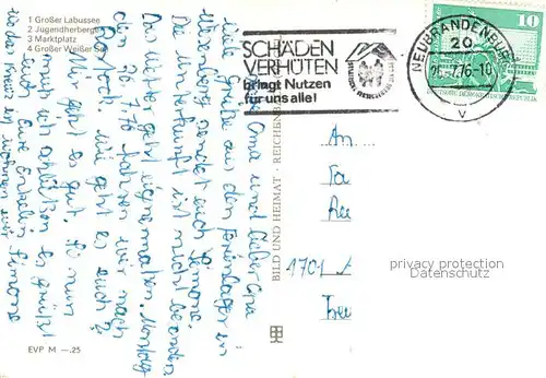 AK / Ansichtskarte Wesenberg_Mecklenburg Grosser Labussee Jugendherberge Marktplatz Grosser Weisser See Wesenberg_Mecklenburg