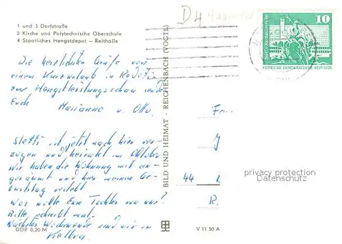 AK / Ansichtskarte Redefin Dorfstrasse Kirche Polytechnische Oberschule Staatliches Hengstdepot Reithalle Redefin