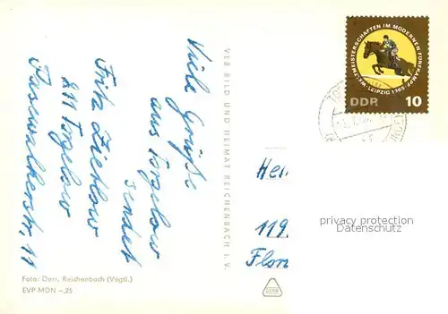 AK / Ansichtskarte Torgelow Ueckerbruecke Clara Zetkin Strasse Markt Kindergarten Postamt Platz der Jugend Torgelow