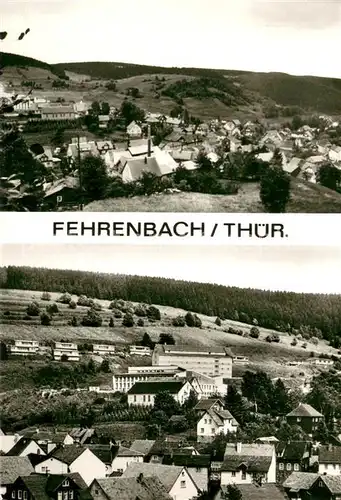 AK / Ansichtskarte Fehrenbach_Thueringer_Wald Panorama Erholungsort FDGB Erholungsheim Fritz Sattler Fehrenbach_Thueringer_Wald