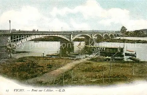 AK / Ansichtskarte Vichy_Allier Pont sur l Allier Vichy Allier