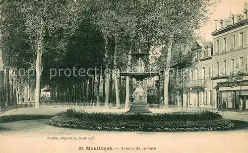 AK / Ansichtskarte Montlucon Avenue de la Gare Montlucon