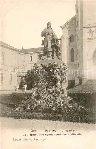 AK / Ansichtskarte Vichy_Allier Hopital La Republique accueillant les vieillards Vichy Allier