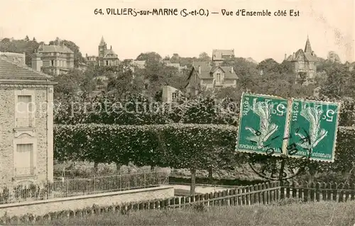 AK / Ansichtskarte Villiers sur Marne Vue dEnsemble cote Est Villiers sur Marne