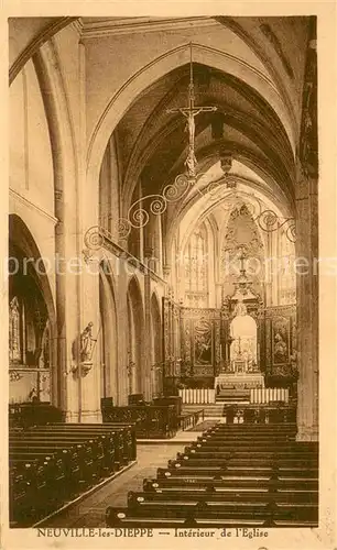 AK / Ansichtskarte Neuville les Dieppe Interieur de l Eglise 