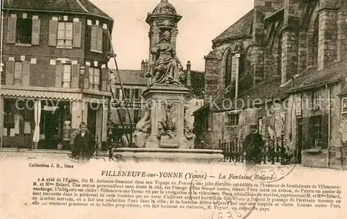 AK / Ansichtskarte Villeneuve sur Yonne La Fontaine Briard Villeneuve sur Yonne