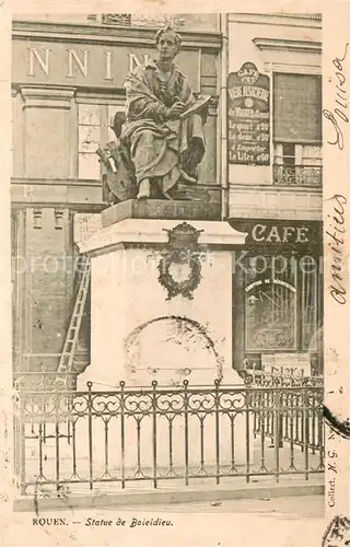 AK / Ansichtskarte Rouen Statue de Boieldieu Rouen