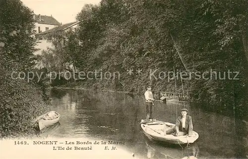 AK / Ansichtskarte Nogent_Haute Marne Les Bords de la Marne lIle de Beaute Nogent Haute Marne