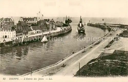 AK / Ansichtskarte Dieppe_76 Entree des Jetees 
