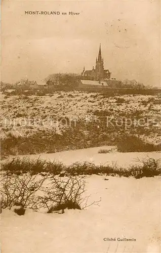 AK / Ansichtskarte Mont_Roland Eglise en Hiver Mont_Roland