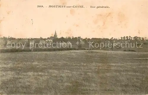 AK / Ansichtskarte Montigny sur Canne Vue generale Montigny sur Canne