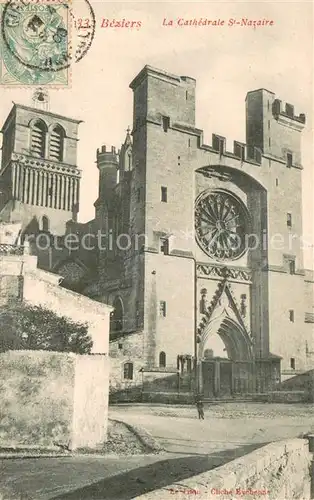 AK / Ansichtskarte Beziers La Cathedrale St Nazaire Beziers