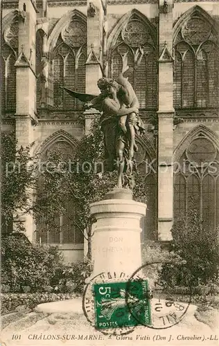 AK / Ansichtskarte Chalons sur Marne Gloria Victis Monument 