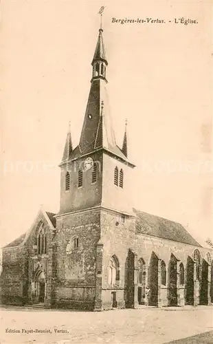AK / Ansichtskarte Bergeres les Vertus Eglise Bergeres les Vertus