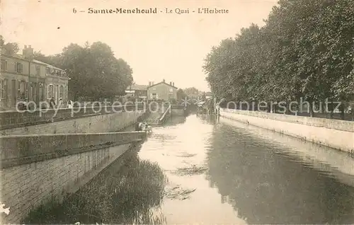 AK / Ansichtskarte Sainte Menehould Le Quai l Herbette Sainte Menehould