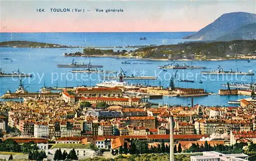 AK / Ansichtskarte Toulon_Var Vue generale sur la rade Cote d Azur Toulon_Var