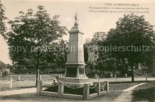 AK / Ansichtskarte Ivry la Bataille Monument aux morts Grande Guerre Kriegerdenkmal 1. Weltkrieg Ivry la Bataille