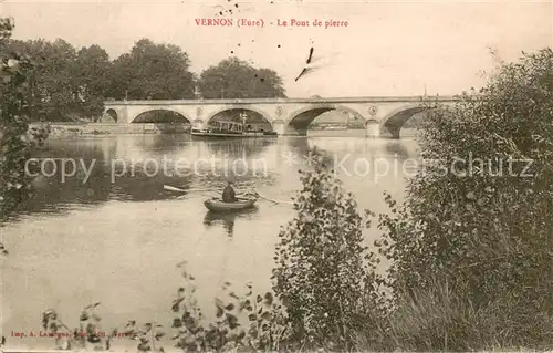 AK / Ansichtskarte Vernon_Eure Pont de pierre Vernon Eure