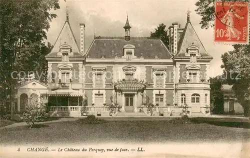 AK / Ansichtskarte Change_Sarthe Chateau du Perquoy vue de face Schloss Change Sarthe