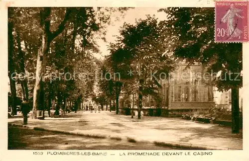 AK / Ansichtskarte Plombieres les Bains_Vosges La Promenade devant le Casino Plombieres les Bains
