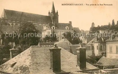 AK / Ansichtskarte Montfort l_Amaury Vue prise de la Rue Normande Montfort l Amaury