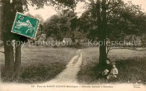 AK / Ansichtskarte Saint Cloud_Paris Parc de Saint Cloud Artistique Chemin menant a Garches 