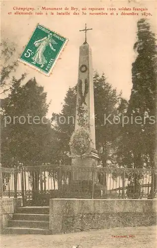 AK / Ansichtskarte Champigny_94 Monument de Bry  