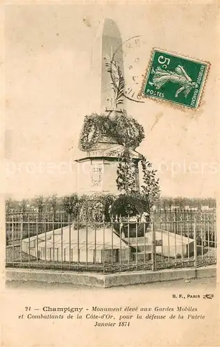 AK / Ansichtskarte Champigny_94 Monument eleve aux Gardes Mobiles et Combattants de la Cote dOr pour la defense de la Patrie Janvier 1871 