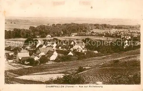 AK / Ansichtskarte Champvallon Vue sur Richebourg Champvallon