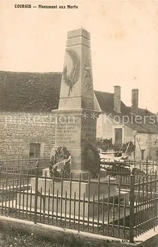 AK / Ansichtskarte Courgis Monument aux Morts Courgis