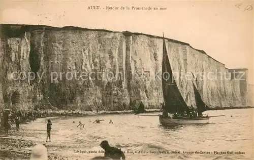 AK / Ansichtskarte Ault_Somme Retour de la Promenade en mer Ault_Somme