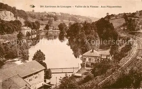 AK / Ansichtskarte Limoges_Haute_Vienne Vallee de la Vienne Aux Paquerettes Limoges_Haute_Vienne