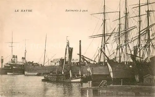 AK / Ansichtskarte Le_Havre Batiments a quai Le_Havre