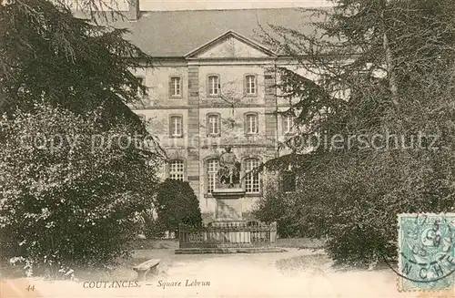 AK / Ansichtskarte Coutances Square Lebrun Coutances
