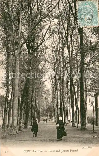 AK / Ansichtskarte Coutances Boulevard Jeanne Paynel Coutances