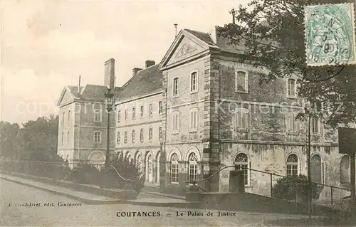AK / Ansichtskarte Coutances Le Palais de Justice Coutances