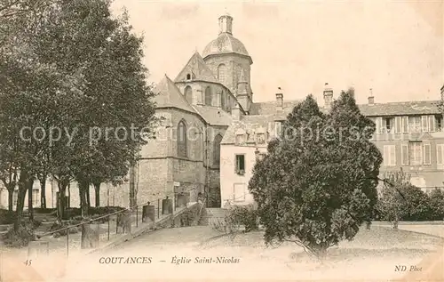 AK / Ansichtskarte Coutances Eglise Saint Nicolas Coutances