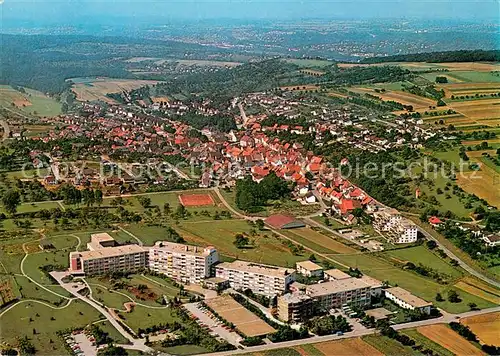 AK / Ansichtskarte ?schelbronn_Niefern Fliegeraufnahme Johanneshaus und Klinik 