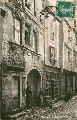 AK / Ansichtskarte Le_Mans_Sarthe Grande Rue Maison d Adam et Eve Le_Mans_Sarthe