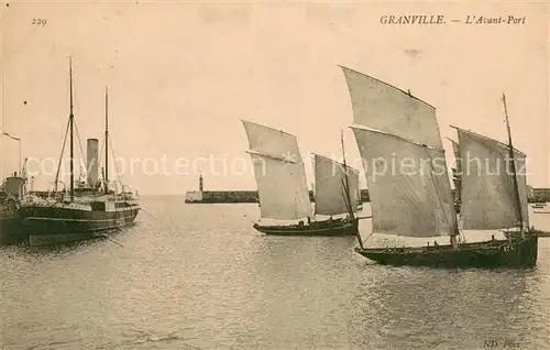 AK / Ansichtskarte Granville_Manche L avant port Bateaux Granville_Manche