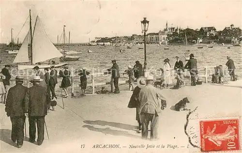 AK / Ansichtskarte Arcachon_33 Nouvelle jetee et la plage 