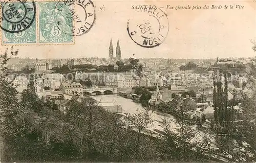 AK / Ansichtskarte Saint Lo_Manche Vue generale prise des Bords de la Vire Saint Lo Manche