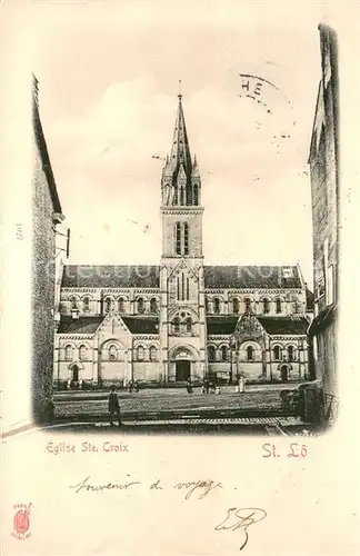 AK / Ansichtskarte Saint Lo_Manche Eglise Ste Croix Saint Lo Manche