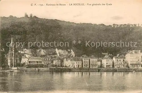 AK / Ansichtskarte La_Bouille_76 Vue generale des Quais 