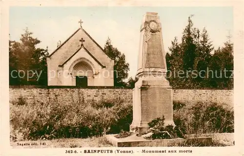 AK / Ansichtskarte Sainpuits Monument aux morts Sainpuits