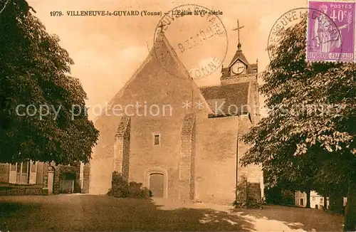 AK / Ansichtskarte Villeneuve la Guyard Eglise Villeneuve la Guyard