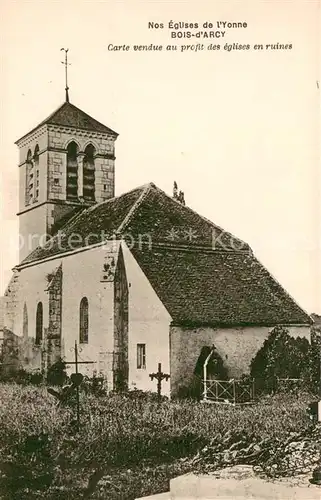 AK / Ansichtskarte Bois d_Arcy_Yonne Carte vendue au profit des eglises en ruines Bois d_Arcy_Yonne
