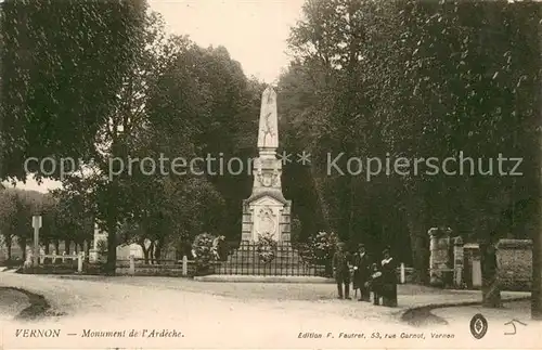 AK / Ansichtskarte Vernon_Eure Monument de l Ardeche Vernon Eure