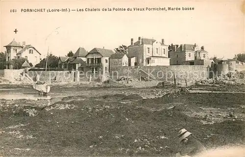 AK / Ansichtskarte Pornichet Les Chalets de la Pointe du Vieux Pornichet Maree basse Pornichet